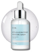 IUNIK Beta-Glucan Power Deep Moisture Vegan Serum Intense Hydration Mushroom Yeast Extracts Naturally-derived - Dry Mature Sagging Sensitive Skin Cell Regenerating Lifting Korean Skincare