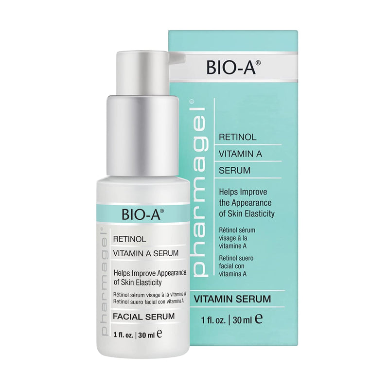 Pharmagel Bio-A Facial Serum | Retinol Serum | Anti Aging and Anti Wrinkle | Smoothes, Softens, & Brightens Skin - 1 fl. oz.