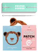 I DEW CARE Acne Care Set - Happy Paws & Proper Popper & Headband | Cute Pimple Patches, Absorbing with Tea Tree Leaf Oil, Blemish Treatment for Face, Trouble Spot Remover