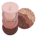 Kaja 3 Colors Eyeshadow - Beauty Bento 08 Chocolate Dahlia | Mosaic Chrome, Shimmer, Matte finish, Cruelty free, K-Beauty Mini Palettes, Easy Finger Blendable, Glitter, High Pigmentation, 0.03 Oz