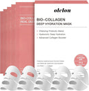 5 Pack Bio Collagen Face Mask Skincare, 100% Hydrating Collagen Mask Overnight Korean Skin Care