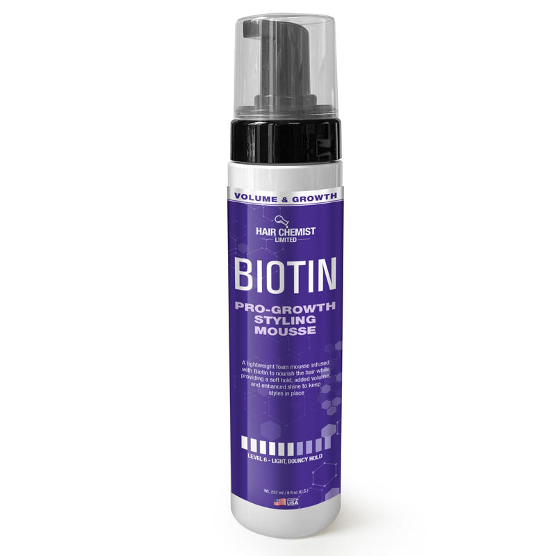 Hair Chemist Volume & Growth Biotin Pro-Growth Styling Mousse 8 oz.