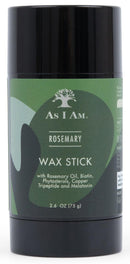 As I Am Rosemary Hair Wax Stick - 2.6 Oz - with Biotin & Saw Palmetto