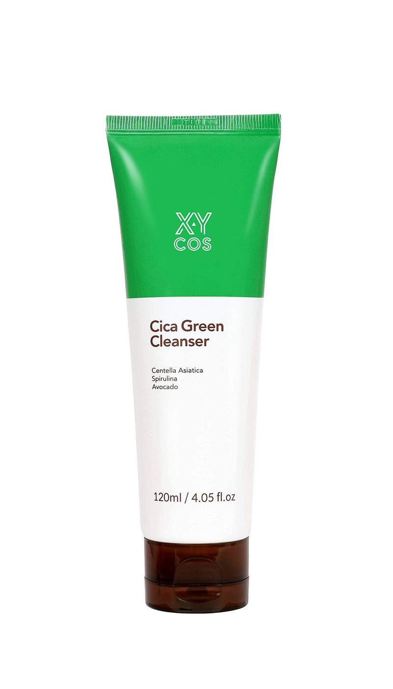 Cica Green Cleanser 4.23 fl.oz l Vegan Facial Cleanser l Cica, Spirulina, Avocado, Allantoin l Gentle Facial Wash, Korean SkinCare120ml