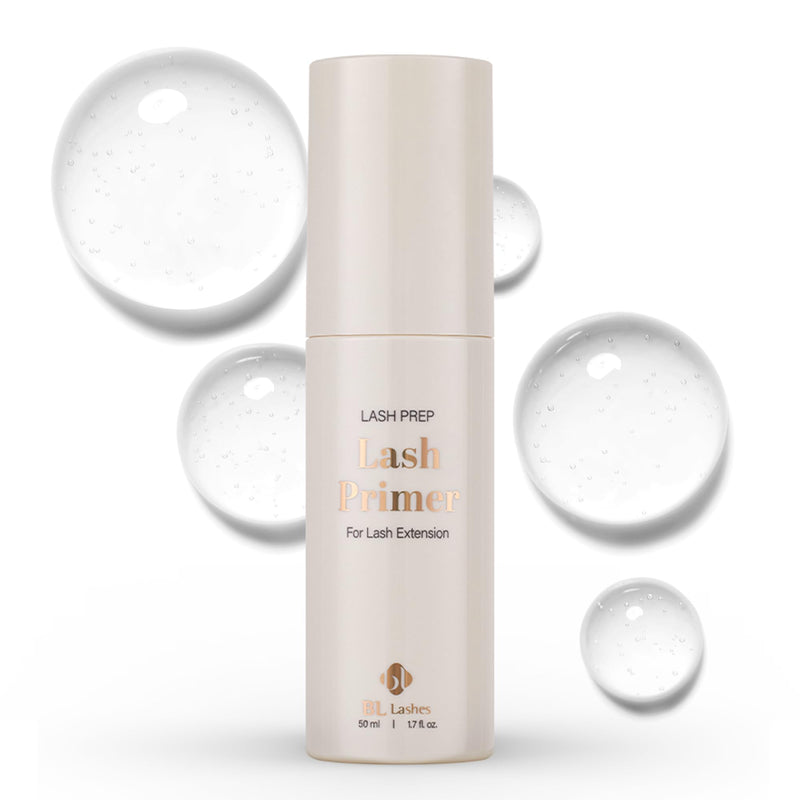 BL Lashes Primer for Eyelash Extensions | Removes Oils & Residue | Oil-Free for Stronger Adhesive Bonding | Speeds Up Application Time | Professional Use & Gentle on Sensitive Skin (50ml, 1.69 fl.oz)