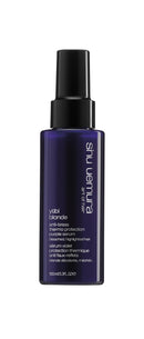 Yubi Blonde Anti-Brass Heat Protecting Purple Serum - Tones Brassy and Yellow Hues, Hydrates and Adds Shine, For Color-Treated Blonde and Silver Hair, 3.3 Fl Oz