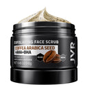 Face Scrub for Men, Facial Scrub for Deep Exfoliating, Cleansing, Removing Blackheads, Ingrown Hairs, Pre-shave Soften, Organic Formulated with Coffee Extract, AHA and BHA Face Exfoliator (8.46 oz)