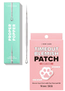 I Dew Care Dual-Tip Pimple Popper - Proper Popper, 1 EA + Hydrocolloid Acne Pimple Patch - Timeout Blemish Happy Paws, 36 Count Bundle