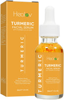 Turmeric Serum for Face & Body - All Natural Skin Brightening Serum for Dark Spots - Turmeric Facial Repair Cleanses Skin, Fights Acne, Evens Tone, Minimizes Pores - Pure Facial Oil