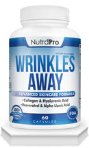 NutraPro Anti Wrinkle and Ageless Skin Vitamins - Dermal Repair Complex for Skin Repair with Collagen & Resveratrol & Alpha - Lipoic Acid & Hyaluronic Acid Supplement to Renew Skin