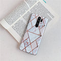 Plating Splice Marble Phone Cases