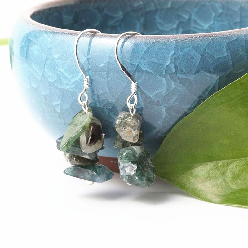 Natural stone earrings