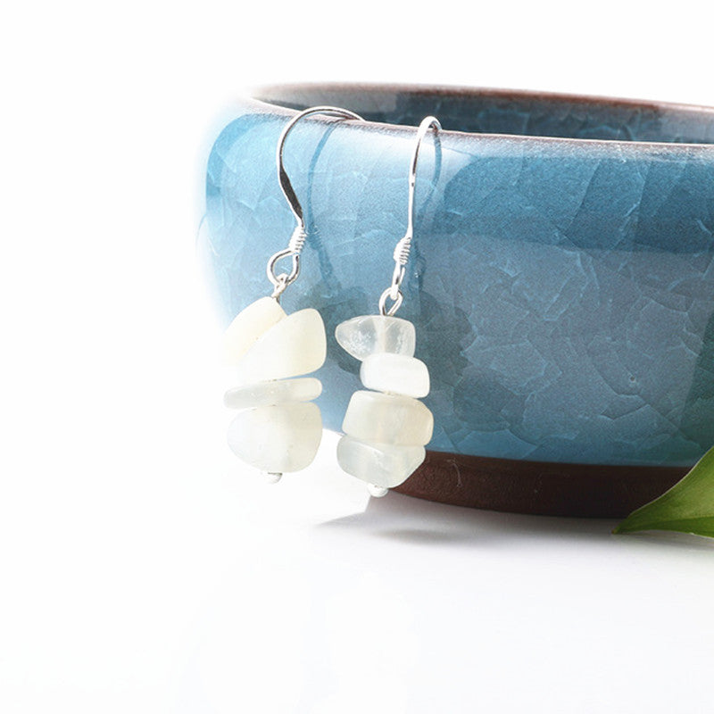 Natural stone earrings