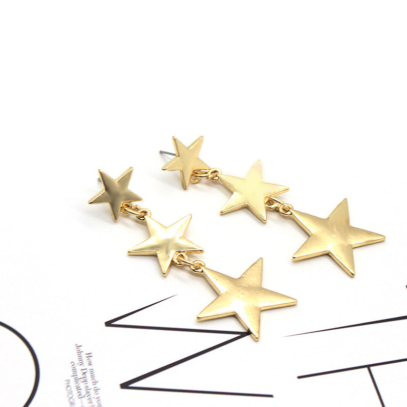 New Star Tassel Earrings Celebrity Street Shooting