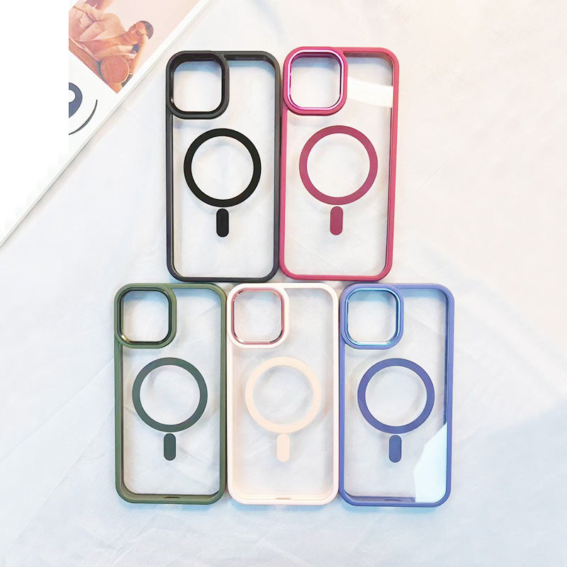 Magnetic Case Transparent Phone Case Protective Cover
