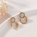 Temperament Earrings Sterling Silver Cold Wind  Female