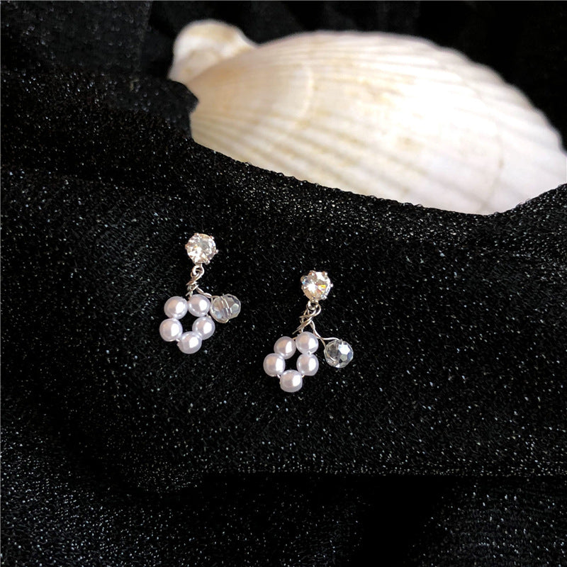 Mini Flower Pearl Earrings