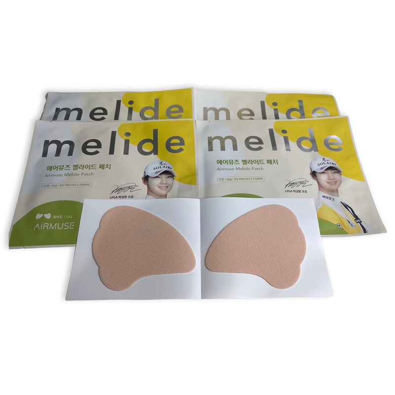 Airmuse Melide Golf Face Eye UV Sun Protection Hydro Gel Patch Cooling Soothing Moisturizing Protection Sun Patch for Face Golf Made in Korea UV Patch Block Face Eye Sun Protection Patch 5 pairs in 1 box Large Size