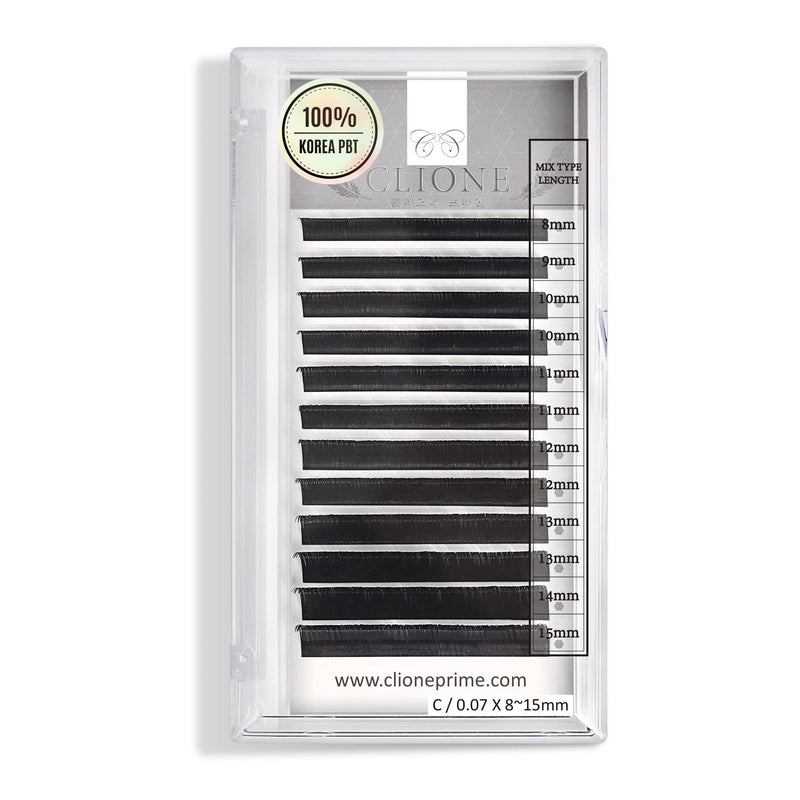 Lash Extension Lashes - 0.07 C Curl Lash Extensions 8-15 mm Mixed Length Eyelash Extensions Mega Volume Lash Extensions Classic Eyelash Extension Pestañas Pelo a Pelo Profesional