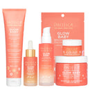 Pacifica Glow Baby Complete Skincare Set 6 Piece Vitamin C Brightening Collection (Face Wash, Peel Pads, Booster Serum, Moisturizer, Eye Cream, Sheet Mask), 100% Vegan