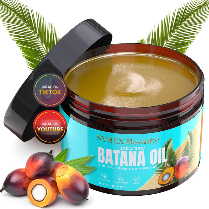 100% Pure Organic Batana Oil for Hair Growth - Organic and Natural Ingredients, Promotes Hair Growth, Prevent Hair Loss, Eliminates Split Ends for Women, Organic Botana Oil for Strong, Healthy Hair