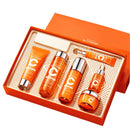 5x Vitamin C Toner Set, Korean 5 in 1 Active Vitamin C + Niacinamide Skin Care Set - Face Toner/Cleanser/Serum/Lotion/Cream/Eye Cream