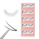 Cutting Eyelash NO.V32 – 5 Set Pack, Customizable Cluster Lashes with Layered Short & Long Fibers for a Soft, Romantic Look, Lightweight & Flexible, K-Beauty