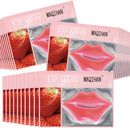 30PCS Moisturizing Lip Mask - Pink Lip Patches for Spa Daily Labial Masks Skincare Hydrating to Reduce Wrinkles Dryness Anti-wrinkle Lightens
