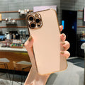 Luxury Solid Color Electroplating Mobile Phone Case All-inclusive Creativity