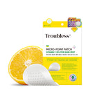 Troubless Micro Patch Plus Vitamin C - Zit Hydrocolloid Patch for Stubborn Marks with 10% Vitamin C - Micro-Dissolving Pyramids for High-Absorption, Seamless Adhesion & Easy-Wear (9 EA)