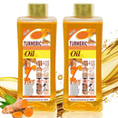 Turmeric Body Oil, Organic Turmeric Oil for Skin, Soft7 Tumeric Massage Oils for Face and Body, Super Vitamin C Body Oils 7 Days, Natural Moisturizing Kojic Body Oil (2 PCS, 200ML)