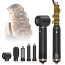 5-in-1 Multi-Functional Hair Styler Brush with Heat Technology & Negative Ions - Blowdry, Curl & Straighten for Salon-Worthy Styling at Home, Holiday Gift for Women