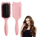 Curl Defining Brush, Curl Hair Brushes, Curl Define Styling Brush, For Combing and Shaping Curls in All Hairstyles to Reduce Pulling (Pink)