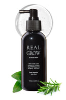 RATED GREEN REAL GROW Anti Hair Loss Stimulating Scalp Spray for Hair Growth, Korean Hair Care, Cold Brewed Organic Rosemary Water Spray for Thinning Hair, 6.06 Fl. Oz