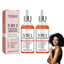 Skin Vitamin Serum for Black Women, 5 in 1 Anti Wrinkle Firming Essence, Anti-Aging Serum, Lifting Firming Essence with Hyaluronic Acid, Collagen, Hydrate Moisturize, Reduce Fine Lines