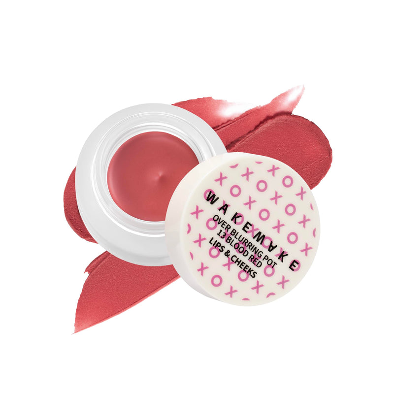 WM X NETFLIX SQUID GAME Over Blurring Pot (Blood Red, 13) | blurring pot, lips, cheek