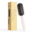 Curly Hair Brush, Curl Defining Brush, Hair Brush, Flexible, Curl Enhancing, Reduce Pulling (Beige)