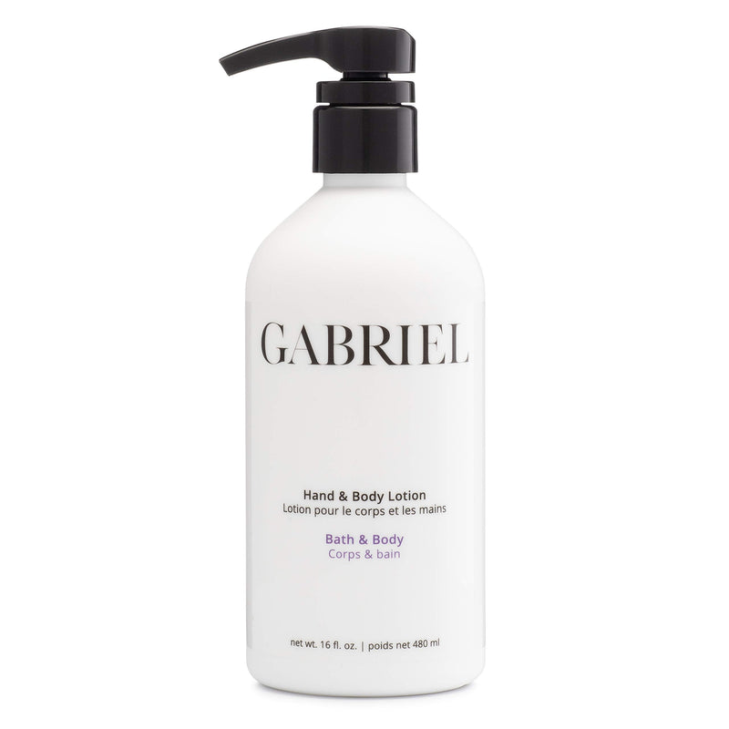 Gabriel Skincare Hand & Body Lotion, Natural, Paraben Free, Vegan, Cruelty-free, Non GMO, Infused with Vitamin C and aloe vera,16 oz.