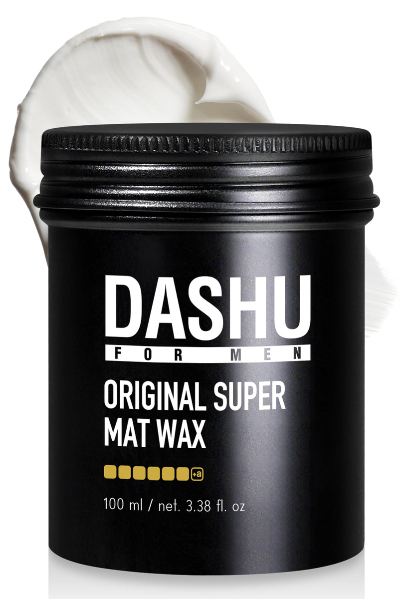 DASHU Premium Original Super Mat Wax 3.5oz – Strong Hold Without Shine, Easy to Wash, Styling Wax