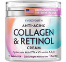 Collagen Cream for Face, Neck & DŽcolletŽ, Anti Aging Facial Moisturizer for Women with Hyaluronic Acid, Vitamin E, Made in USA, Anti Wrinkle Face Cream, Neck Creams for Tightening and Firming, 1.7oz