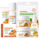 Turmeric Skin Care Set, 11 Pcs Turmeric Skin Care Kit, Skincare Set with Turmeric Face Wash, Turmeric Soap, Toner, Face Serum & Face Cream, Eye Cream, Mask, Facial Kits for Women Mens