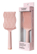 Wavy Detangling Brush(Soft Bristles), Detangler Comb with Flexible Bristles, Remove Knots and Tangle, Scalp Massage, Wet & Dry Hair, Detangling Brush for Adult and Kids Hair,