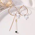 Temperament Earrings Sterling Silver Cold Wind  Female