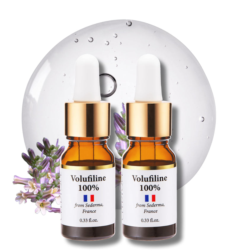 100% Pure Volufiline Concentrate Serum 2ea - Skin Firming Solution & Clinically Proven | Anti-Wrinkle, Enhances Facial Contours, Boosts Collagen for Sagging Mature Skin Korean Skincare