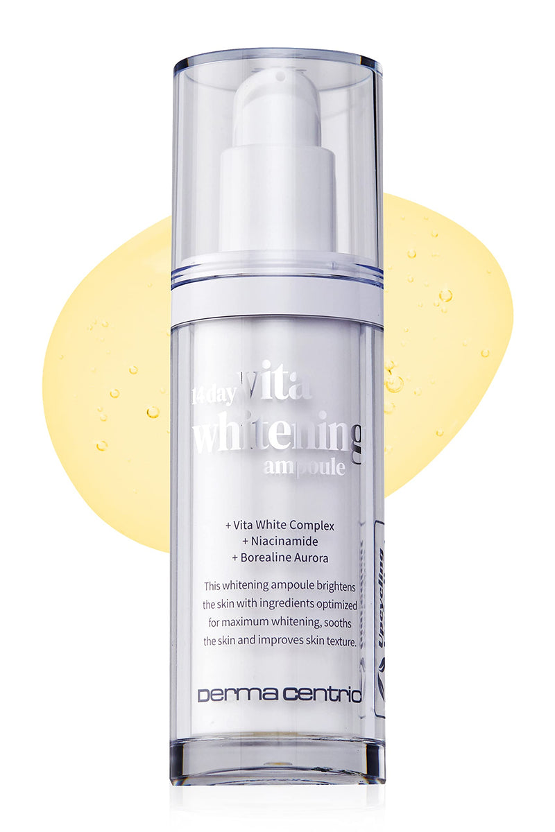 14-Day Vita Facial Ampoule Vegan Korean Skincare Serum with Niacinamide & Glutathione for Radiant, Balanced-Looking Skin (1.01 fl oz)