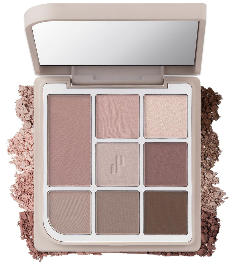 Heart Percent Dote On Mood Eye Palette, Neutral Shades Tuneful Skin Beige & Dry Rose with Smooth Velvety Matte Textures Eye Makeup Eyeshadow (08 Neutral Muse Facets)