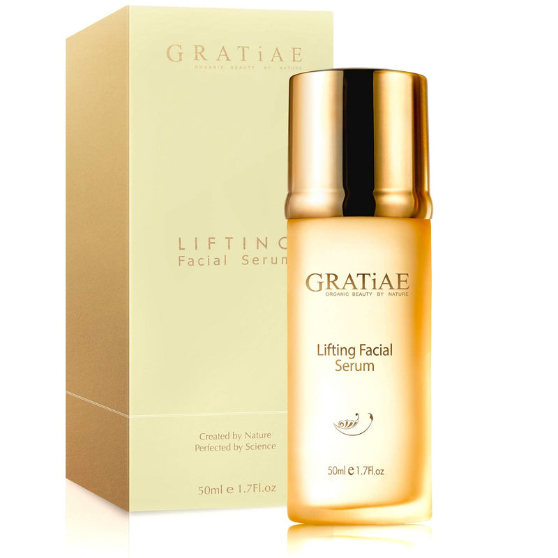 Gratiae organic lifting facial serum, Vitamin C serum, skin care, vitamin E oil, retinol, anti aging serum, face moisturizer, vitamin C serum for face, 1.7 Fl.oz