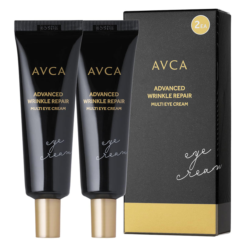 AVCA Advanced Wrinkle Repair Multi Eye Cream 2Count - Korea Skin Care, Hyaluron Acid, Vitamin C Acid (30ml/1.01Fl.Oz.)