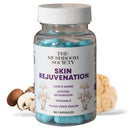 Skin Rejuvenation Supplement - Inner Skin Glow & Cellular Repair Formula Lion's Mane, Oyster, Vitamin E, Niacin + Beta-Glucans Antioxidant + Beauty Blend - 120 Vegan Capsules