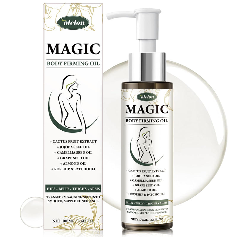 [2025 Upgrade] Magic Body Firming Oil, 100% Natural with Jojoba Oil and Grape Seed oil,Vitamin E, Korean Women Care for Hydrating & Nourishing Dry Skin, Suitable Full Body Care